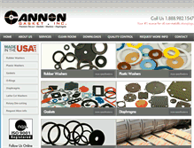 Tablet Screenshot of cannongasket.com